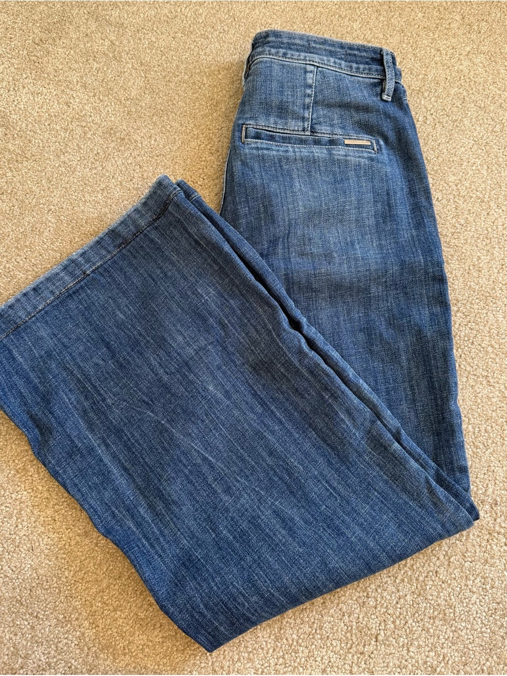 White House Black Market High-Rise Wide-Leg Jeans - Size 4